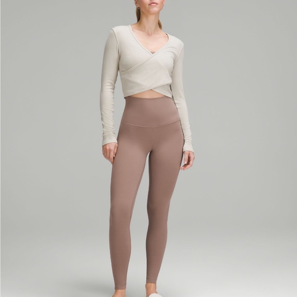 Lululemon Wrap-Front Ribbed Longsleeve Top - Picture 2 of 6